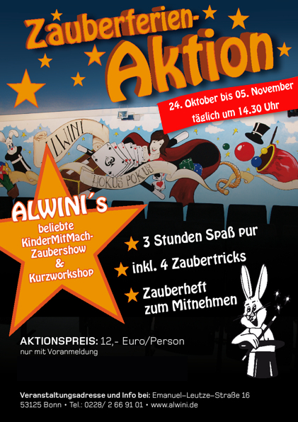 Zauberferienaktion mit zauberer Alwini